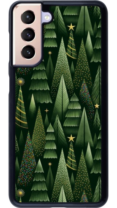 Samsung Galaxy S21 5G Case Hülle - Christmas 25 Pattern Xmas Tree