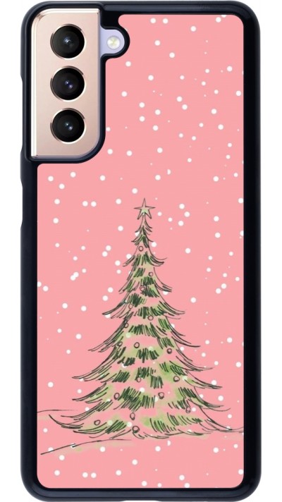 Samsung Galaxy S21 5G Case Hülle - Christmas 25 Pink Tree