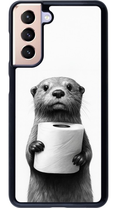 Samsung Galaxy S21 5G Case Hülle - Otter Toilettenpapier
