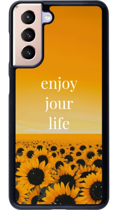 Samsung Galaxy S21 5G Case Hülle - Summer 2025 Enjoy your life