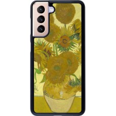 Samsung Galaxy S21 5G Case Hülle - Kunstbild - Sonnenblumen  - Van Gogh
