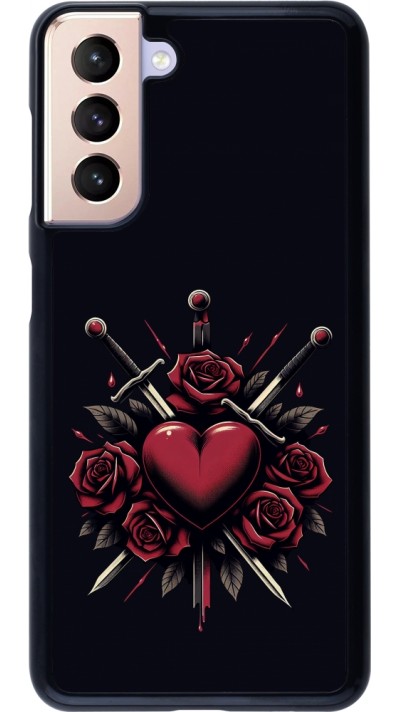 Samsung Galaxy S21 5G Case Hülle - Valentine 2024 gothic love