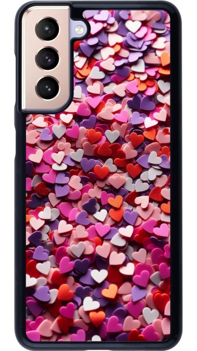 Samsung Galaxy S21 5G Case Hülle - Valentin 2025 Konfetti