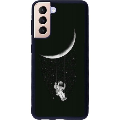 Hülle Samsung Galaxy S21 5G - Silikon schwarz Astro balançoire