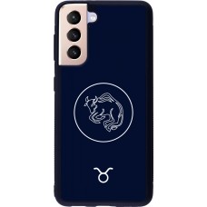 Samsung Galaxy S21 5G Case Hülle - Silikon schwarz Astrologie Stier