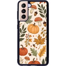 Samsung Galaxy S21 5G Case Hülle - Silikon schwarz Autumn 25 Autumn pattern