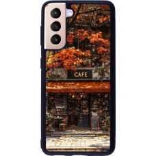 Samsung Galaxy S21 5G Case Hülle - Silikon schwarz Autumn 25 Coffee shop