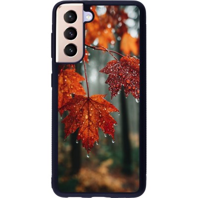 Samsung Galaxy S21 5G Case Hülle - Silikon schwarz Autumn 25 Rain