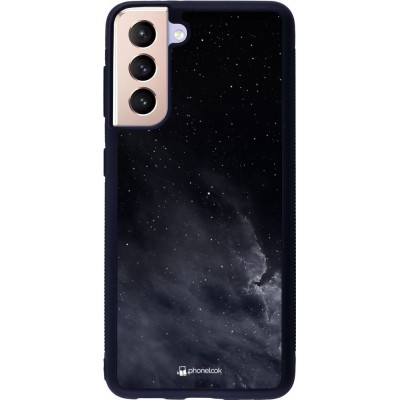 Hülle Samsung Galaxy S21 5G - Silikon schwarz Black Sky Clouds