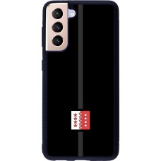 Samsung Galaxy S21 5G Case Hülle - Silikon schwarz Kanton VS schwarz