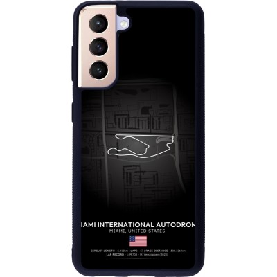 Samsung Galaxy S21 5G Case Hülle - Silikon schwarz F1 Track 2025 Miami