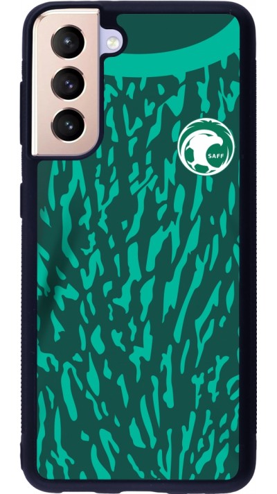 Samsung Galaxy S21 5G Case Hülle - Silikon schwarz Saudi-Arabien 2022 personalisierbares Fussballtrikot