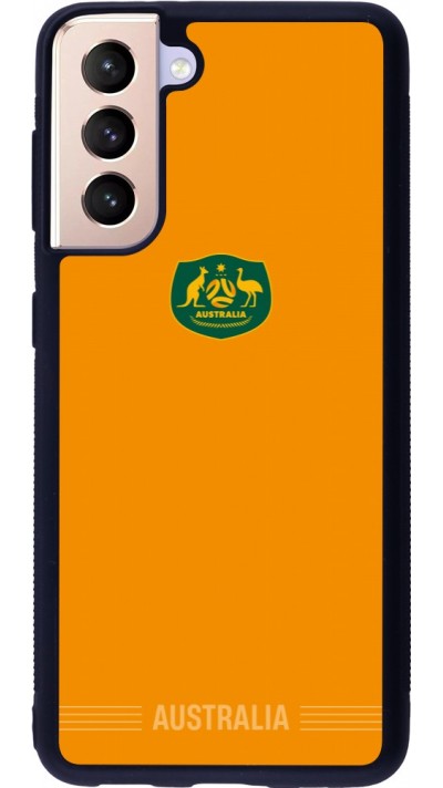 Samsung Galaxy S21 5G Case Hülle - Silikon schwarz Australien 2026 personalisierbares Fussballtrikot