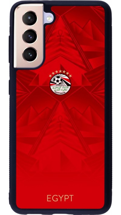 Samsung Galaxy S21 5G Case Hülle - Silikon schwarz Ägypten 2026 personalisierbares Fussballtrikot