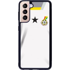 Samsung Galaxy S21 5G Case Hülle - Silikon schwarz Ghana 2022 personalisierbares Fussballtrikot