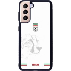 Coque Samsung Galaxy S21 5G - Silicone rigide noir Maillot de football Iran 2026 personnalisable