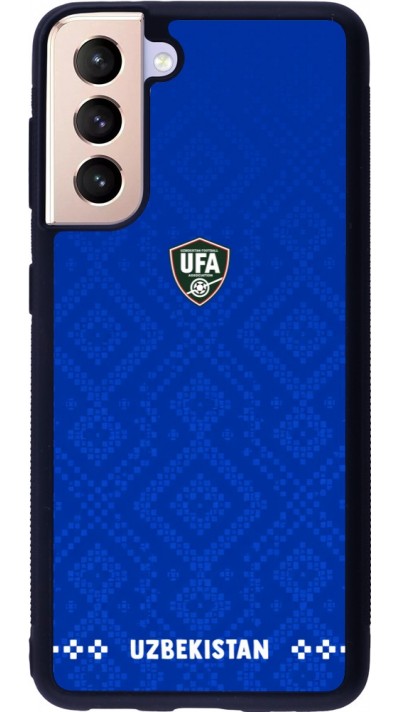 Samsung Galaxy S21 5G Case Hülle - Silikon schwarz Usbekistan 2026 personalisierbares Fussballtrikot