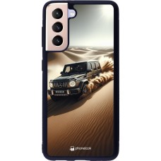 Samsung Galaxy S21 5G Case Hülle - Silikon schwarz Mercedes G Drift Wueste
