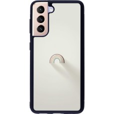 Samsung Galaxy S21 5G Case Hülle - Silikon schwarz Mini Regenbogen Minimal