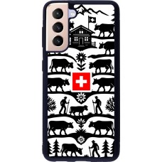 Samsung Galaxy S21 5G Case Hülle - Silikon schwarz Poya Schweiz 3