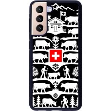 Samsung Galaxy S21 5G Case Hülle - Silikon schwarz Poya Schweiz 3 schwarz