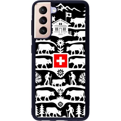 Samsung Galaxy S21 5G Case Hülle - Silikon schwarz Poya Schweiz 3 schwarz