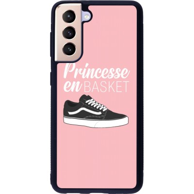 Hülle Samsung Galaxy S21 5G - Silikon schwarz princesse en basket