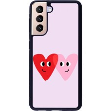 Samsung Galaxy S21 5G Case Hülle - Silikon schwarz Saint Valentines Day 26 Heart