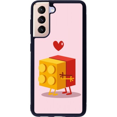 Samsung Galaxy S21 5G Case Hülle - Silikon schwarz Saint Valentines Day 26 Puzzle