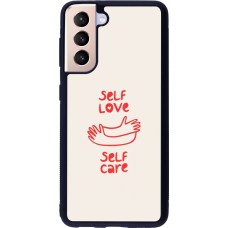 Samsung Galaxy S21 5G Case Hülle - Silikon schwarz Saint Valentines Day 26 Self love self care