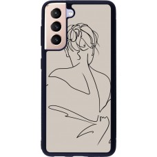 Hülle Samsung Galaxy S21 5G - Silikon schwarz Salnikova 05