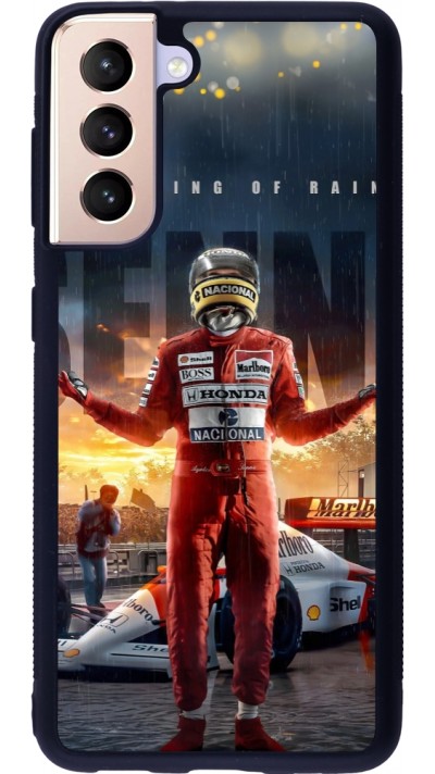 Samsung Galaxy S21 5G Case Hülle - Silikon schwarz Senna The King of Rain