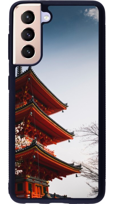 Samsung Galaxy S21 5G Case Hülle - Silikon schwarz Spring 23 Japan