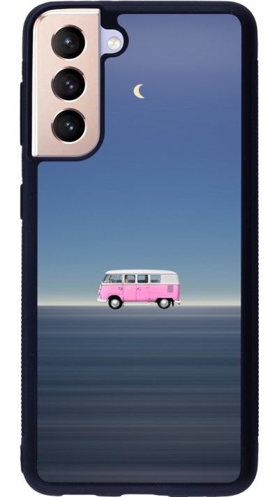 Samsung Galaxy S21 5G Case Hülle - Silikon schwarz Spring 23 pink bus