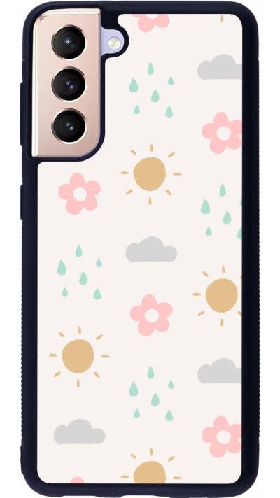 Samsung Galaxy S21 5G Case Hülle - Silikon schwarz Spring 23 weather