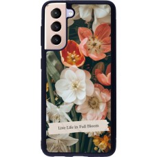 Samsung Galaxy S21 5G Case Hülle - Silikon schwarz Full Bloom Spring 2026