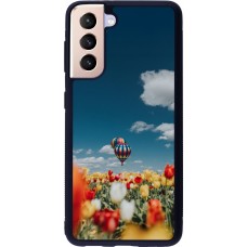 Samsung Galaxy S21 5G Case Hülle - Silikon schwarz Hot air balloon Spring 2026