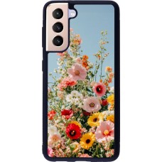 Samsung Galaxy S21 5G Case Hülle - Silikon schwarz Spring flowers Spring 2026