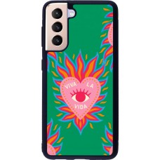 Samsung Galaxy S21 5G Case Hülle - Silikon schwarz Viva la vida 2026