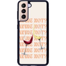 Samsung Galaxy S21 5G Case Hülle - Silikon schwarz Wine not