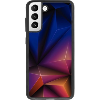 Hülle Samsung Galaxy S21 FE 5G - Silikon schwarz Abstract Triangles 
