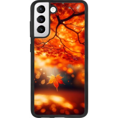 Samsung Galaxy S21 FE 5G Case Hülle - Silikon schwarz Herbst Magisch Orange