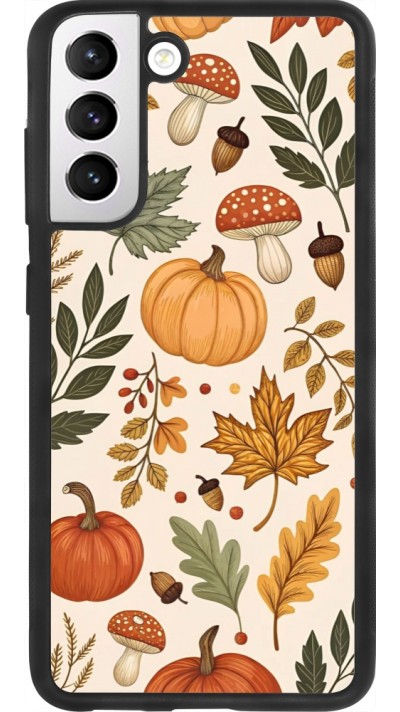 Samsung Galaxy S21 FE 5G Case Hülle - Silikon schwarz Autumn 25 Autumn pattern