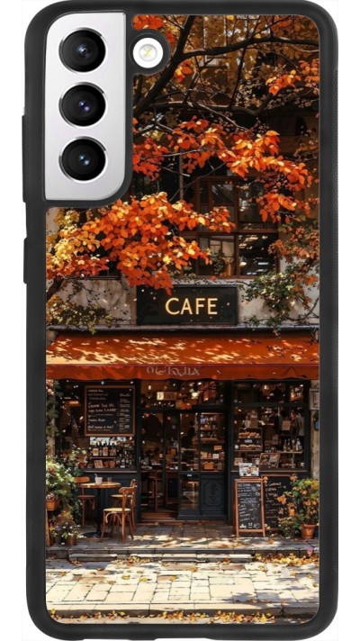 Samsung Galaxy S21 FE 5G Case Hülle - Silikon schwarz Autumn 25 Coffee shop