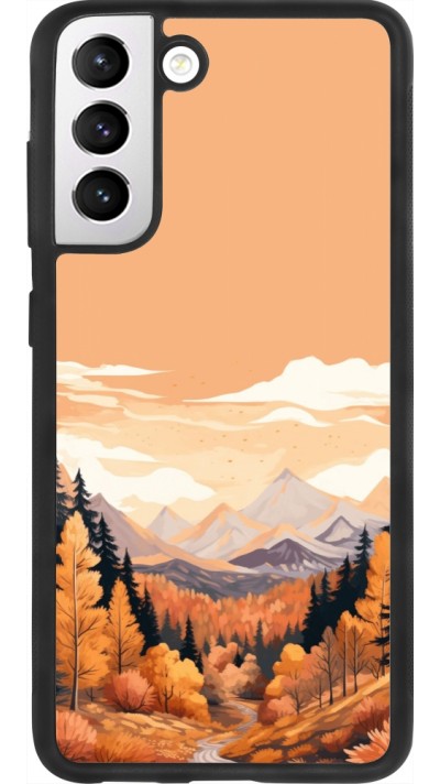 Samsung Galaxy S21 FE 5G Case Hülle - Silikon schwarz Autumn 25 Mountains