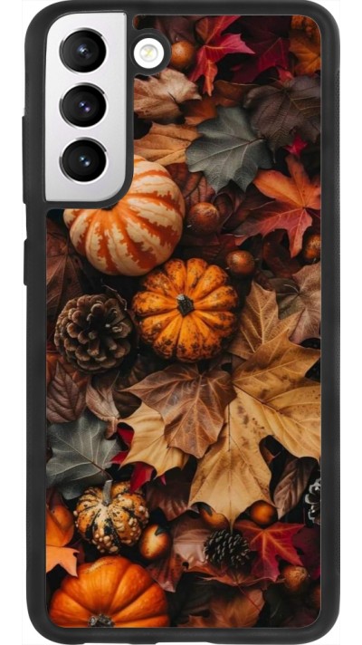 Samsung Galaxy S21 FE 5G Case Hülle - Silikon schwarz Autumn 25 Pumpkin