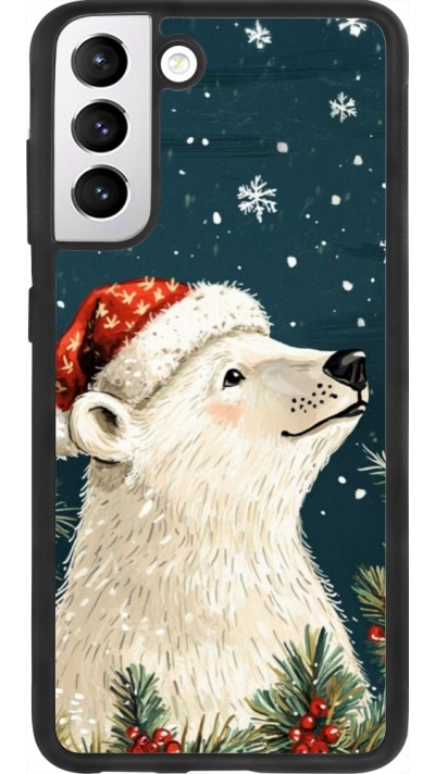 Samsung Galaxy S21 FE 5G Case Hülle - Silikon schwarz Christmas 25 Bear