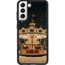 Samsung Galaxy S21 FE 5G Case Hülle - Silikon schwarz Christmas 25 Carousel
