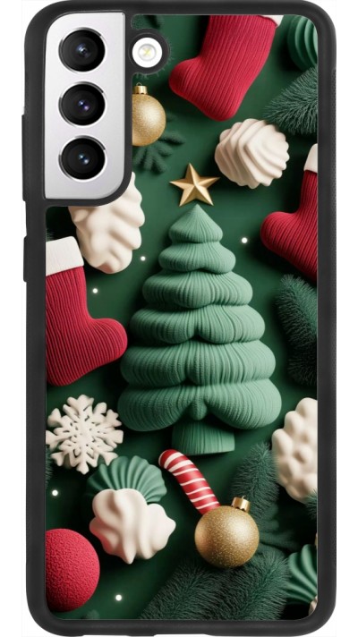 Samsung Galaxy S21 FE 5G Case Hülle - Silikon schwarz Christmas 25 Christmas textiles