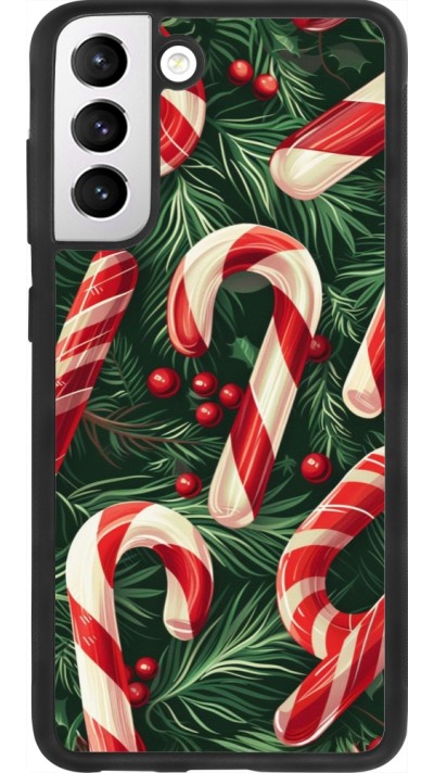 Samsung Galaxy S21 FE 5G Case Hülle - Silikon schwarz Christmas 25 Xmas Stick